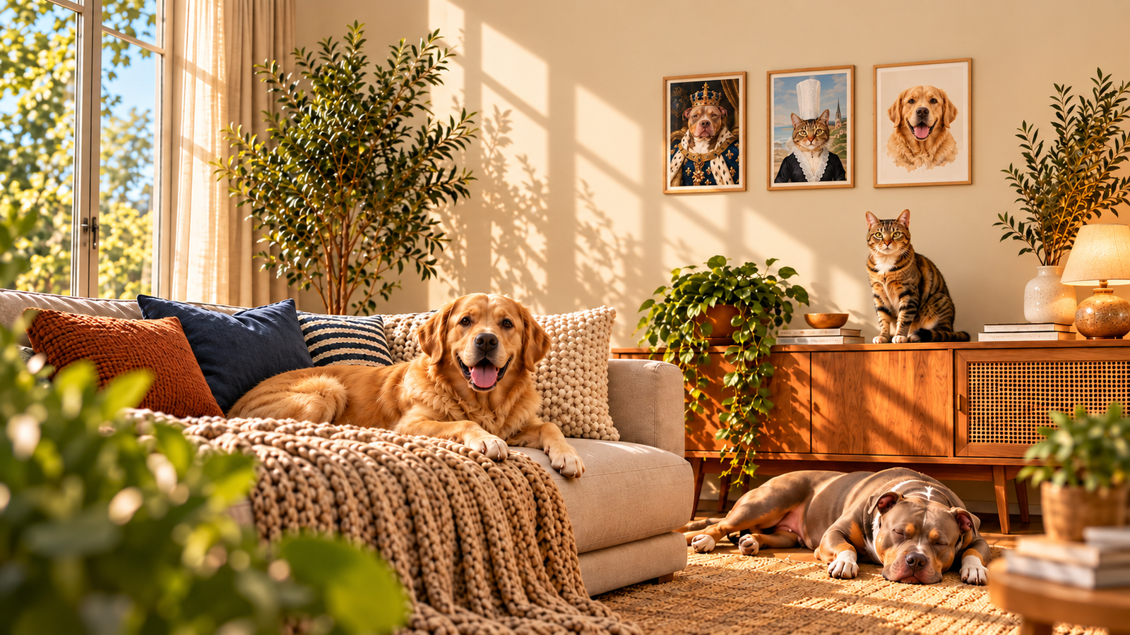 Exemple de portrait animal personnalisé